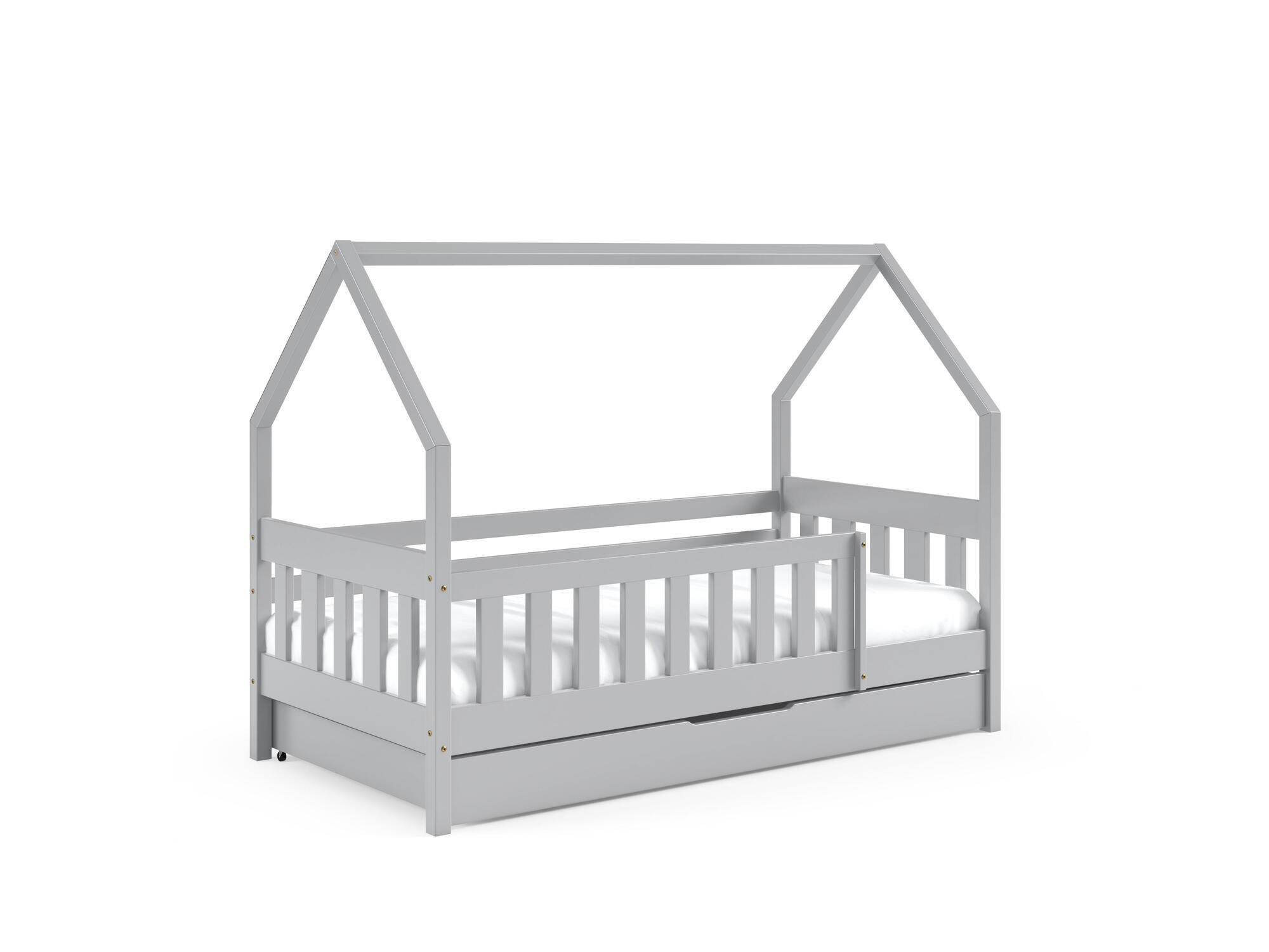 HAUSBETT LENA Grau 168x86x125 cm - Grau, Holz - FURNLUX
