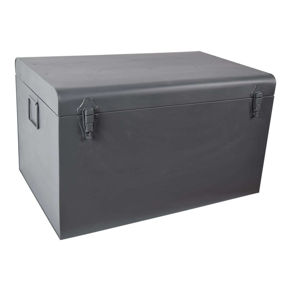 AUFBEWAHRUNGSTRUHE Kris Schwarz - Schwarz, Metall (60/35/40cm) - LOFT42
