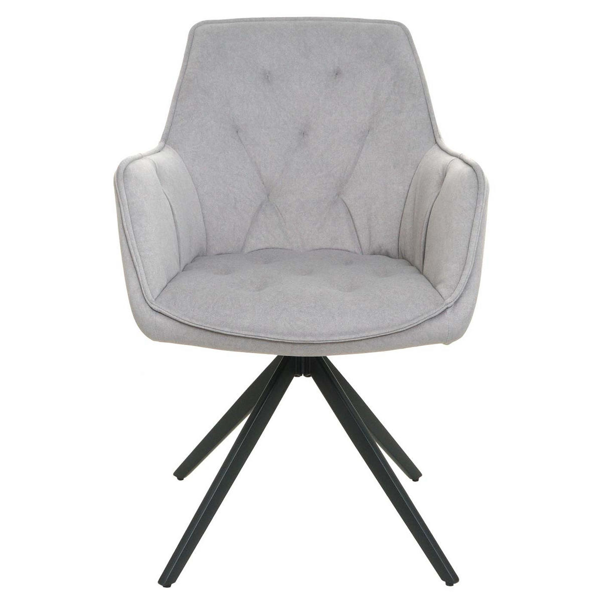 ESSZIMMERSTUHL Grau 6er-Set - Grau, Textil (55/87/60cm) - MCW