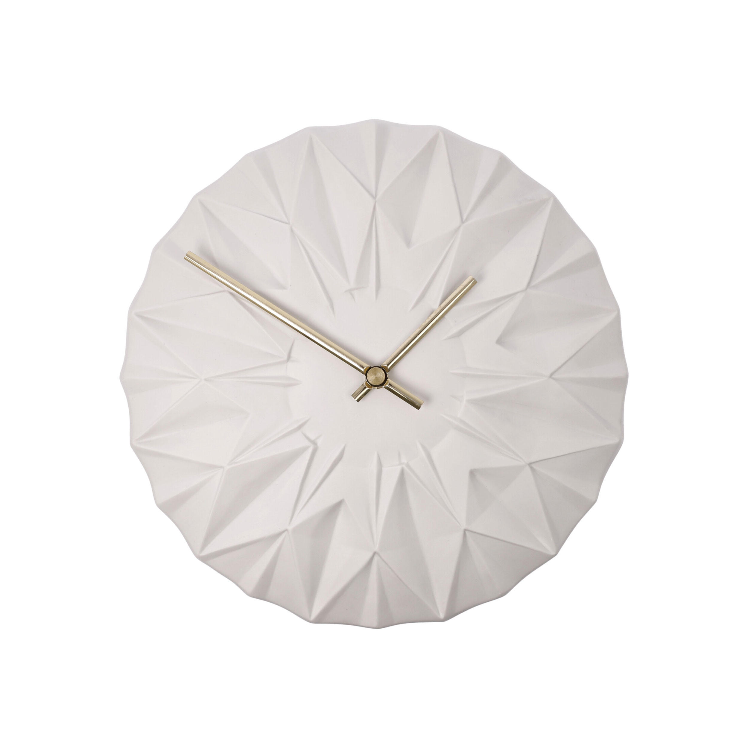 WANDUHR Polygono, Biskuitporzellan Weiß, 30 x 30 cm - Weiß, Keramik (30/5/30cm) - Goebel