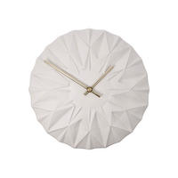 WANDUHR Polygono, Biskuitporzellan Weiß, 30 x 30 cm - Weiß, Keramik (30/5/30cm) - Goebel