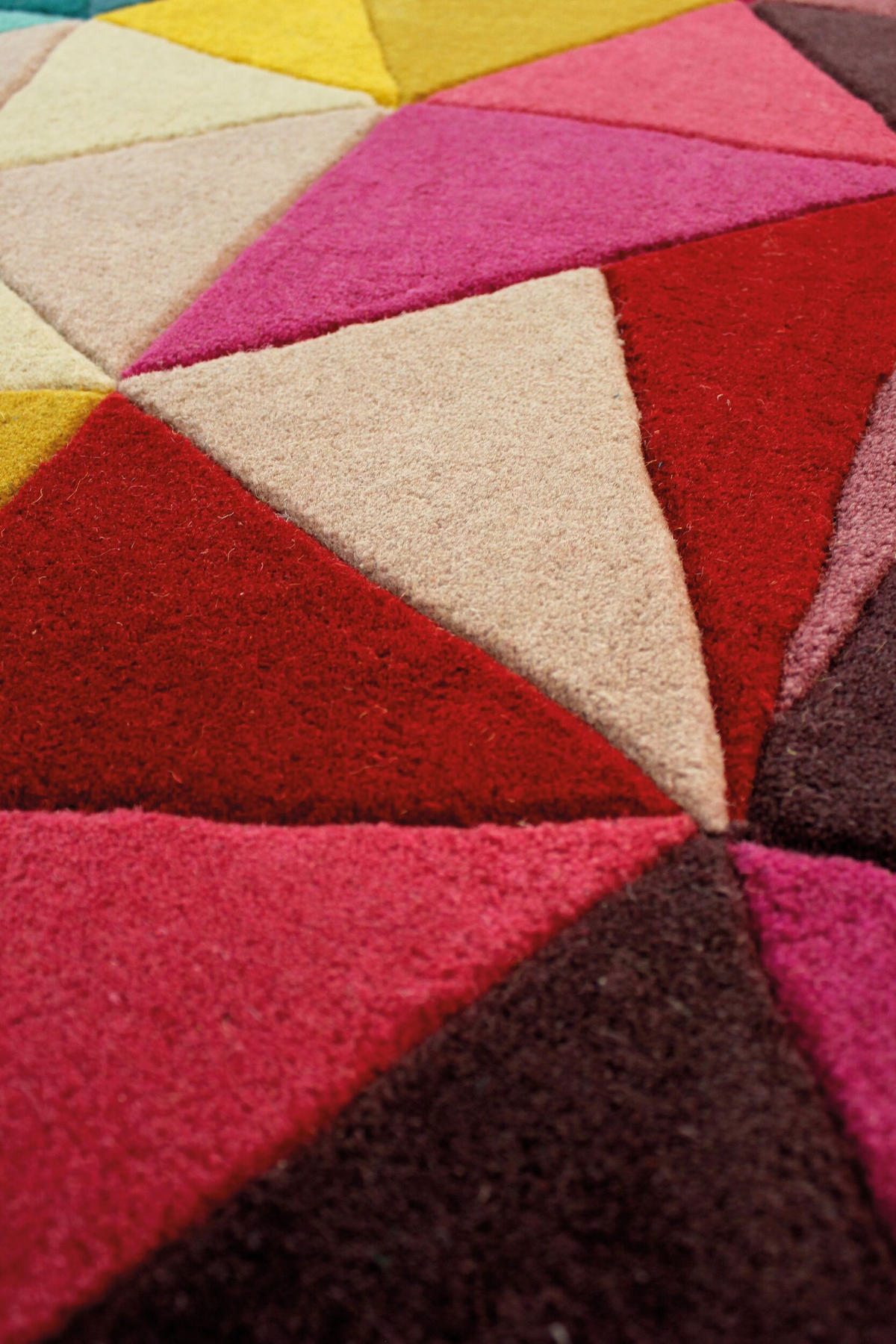 WOLLTEPPICH Bunt geometrisch handgetuftet DERWENT BROOKE, Multi 120x170 cm - Multicolor, Textil (120/170cm) - KADIMA DESIGN