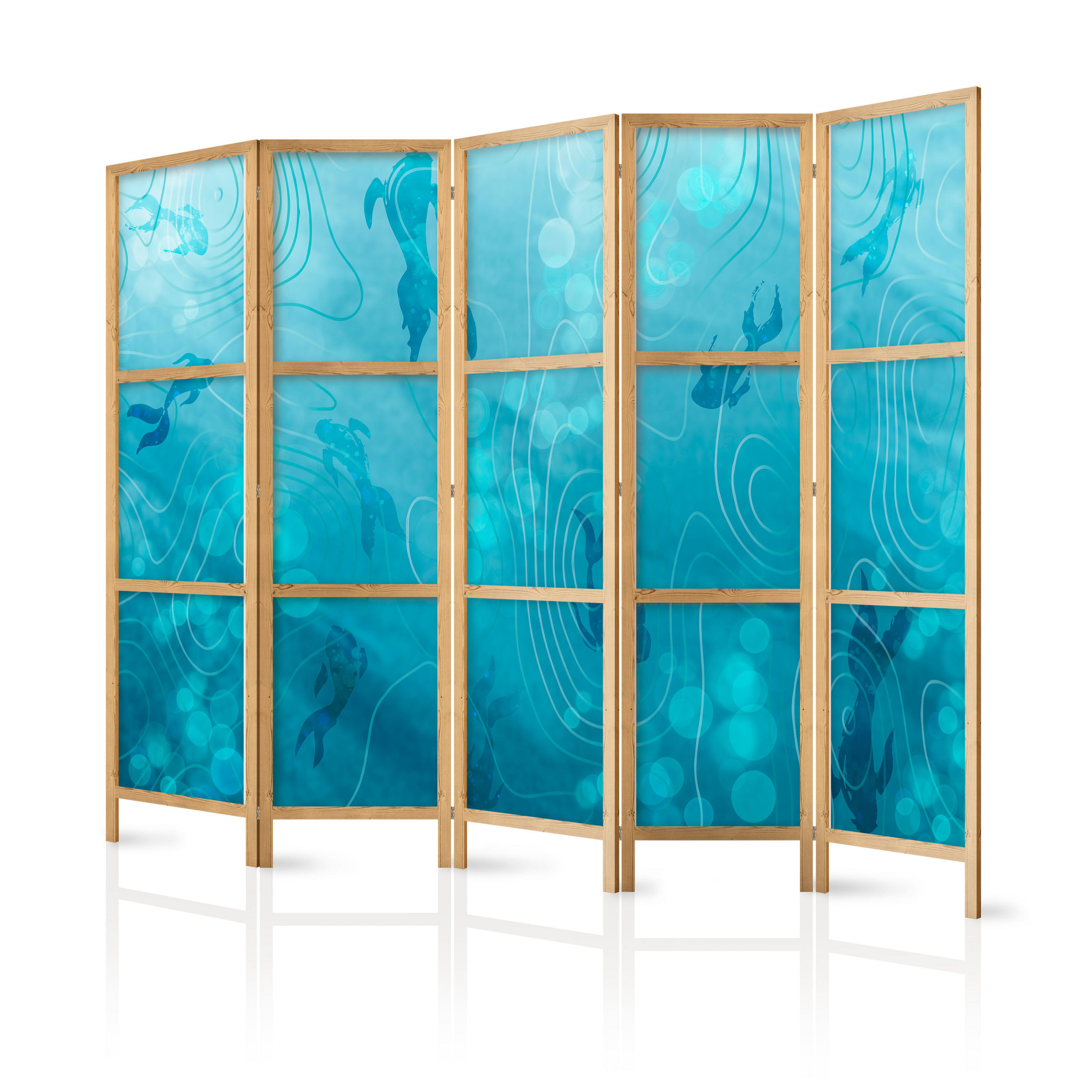 Muralo Paravent Blau 225x172x3 cm