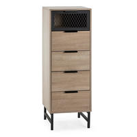 KOMMODE 40/112/40 Hera holzfarben - Honigeiche, Holzwerkstoff (40/112/40cm)