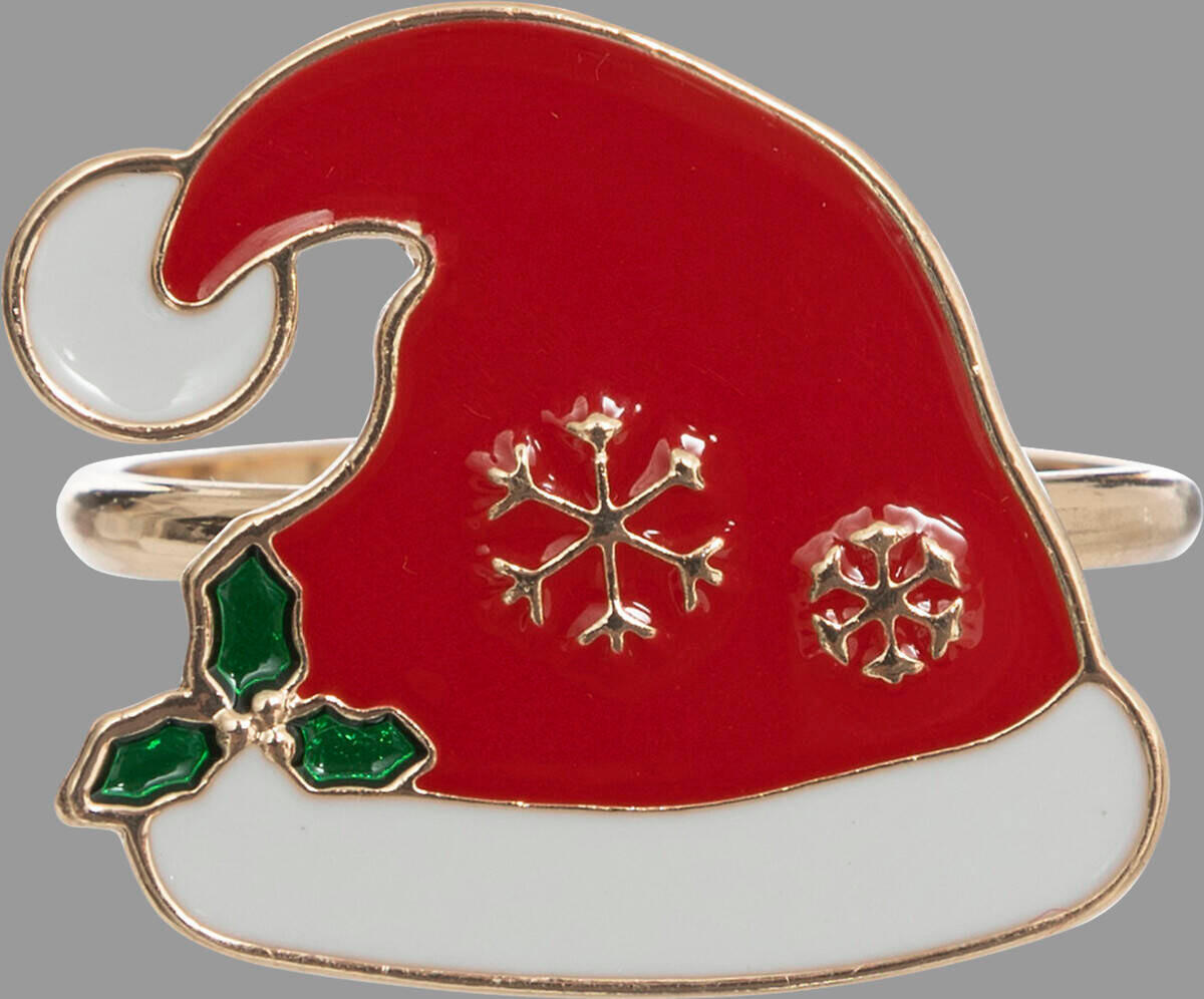 SERVIETTENRINGE Weihnachtsmotiv Metall 2er-Set - Multicolor, Metall (3.7/3.5/4cm) - Atmosphera Createur d´interieur