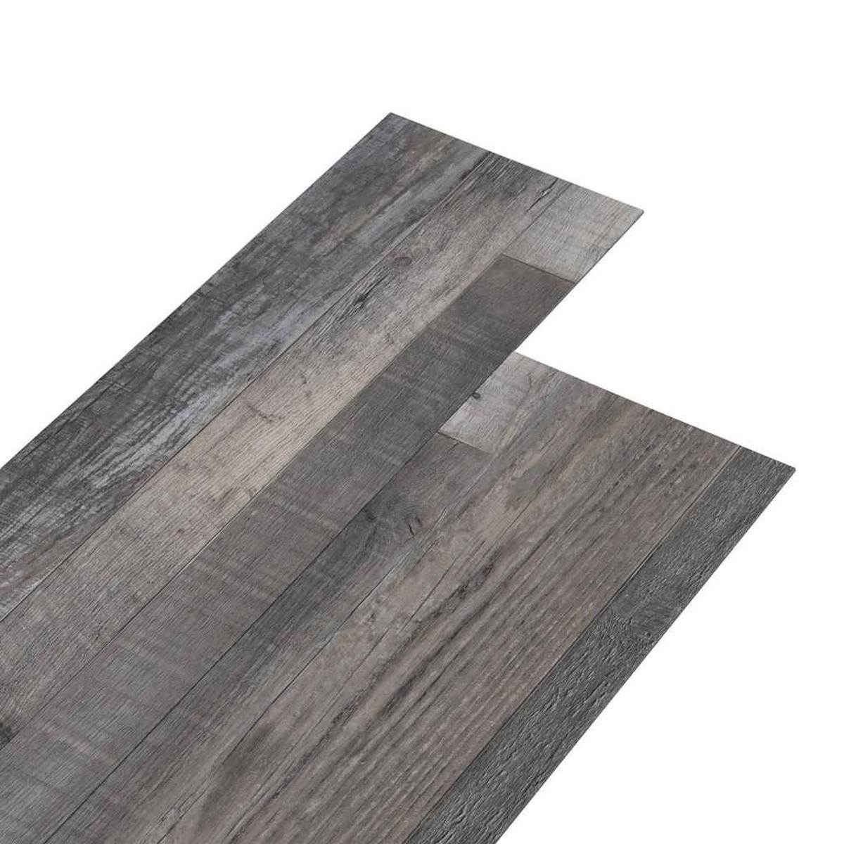 VINYLBODEN PVC-Dielen selbstklebend 2mm Stärke Laminat Viny Bauholz 5,02m² - Birnbaumfarben, Holzwerkstoff (91.5/15.2/0.2cm) - DELUKE