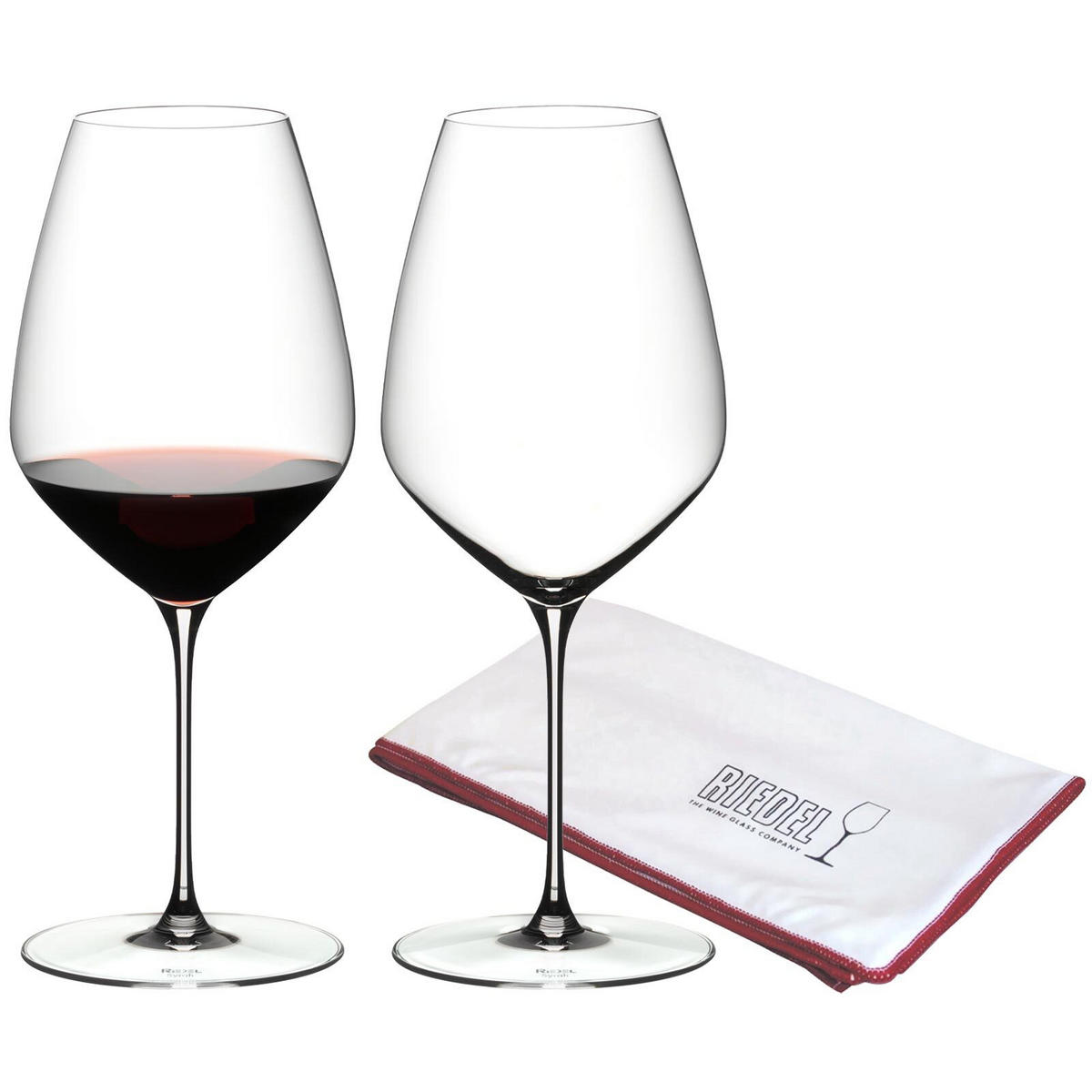 SYRAH / SHIRAZ WEINGLÄSER + POLIERTUCH Veloce transparent 720 ml 2er Set - Transparent, Glas (0.72L) - Riedel