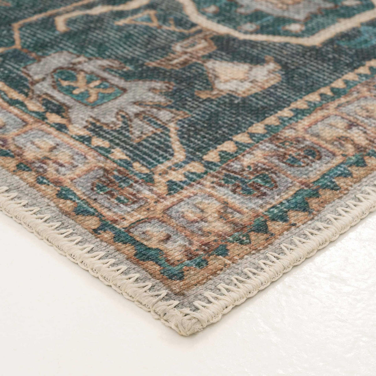 FLACHWEBETEPPICH Cyrus Blau - Blau, Textil (200/290cm) - Kukoon Rugs
