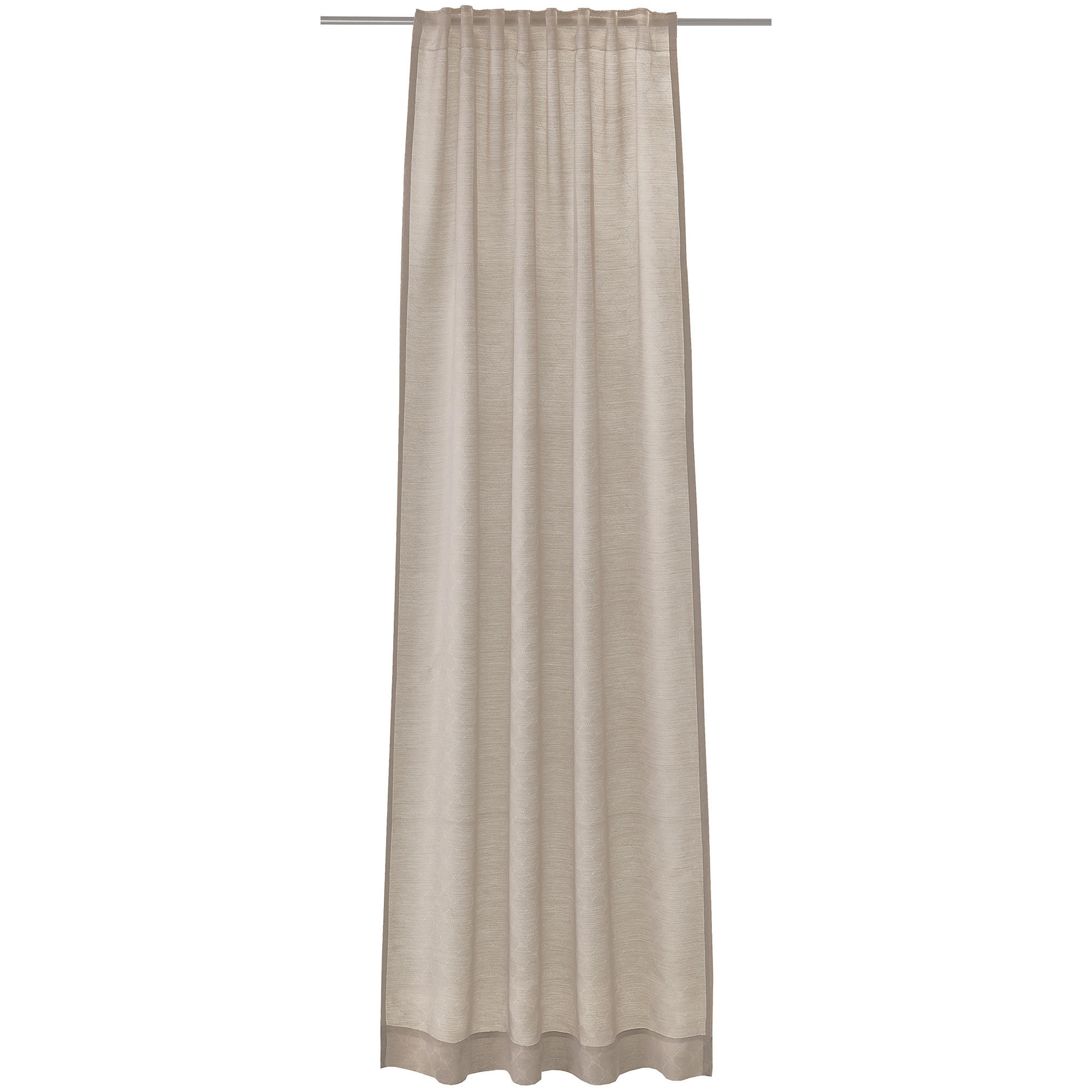 SCHLAUFENVORHÄNGE GLARE KITT - 020 - Braun, Textil (130/250cm) - Joop!