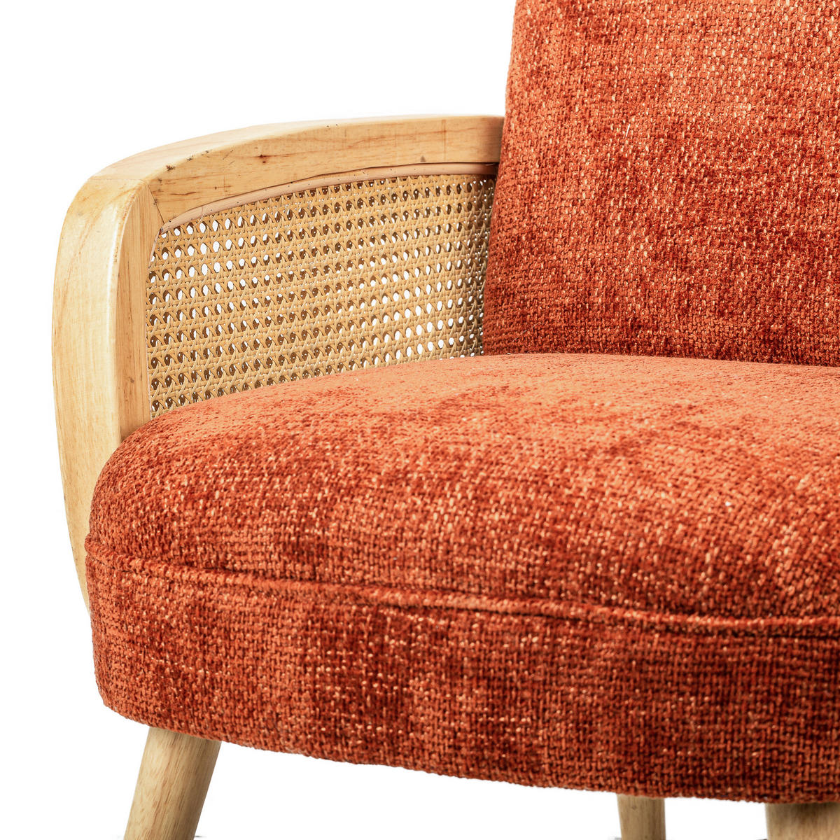 SESSEL Holz Terrakotta - Rot, Holz (60/76/64cm) - Nordlys