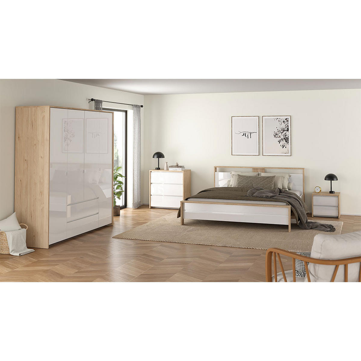 KOMMODE, Next, Weiß, Holzwerkstoff, 80 x 48 x 84 cm - Weiß, Holzwerkstoff (80/84/48cm) - ebuy24