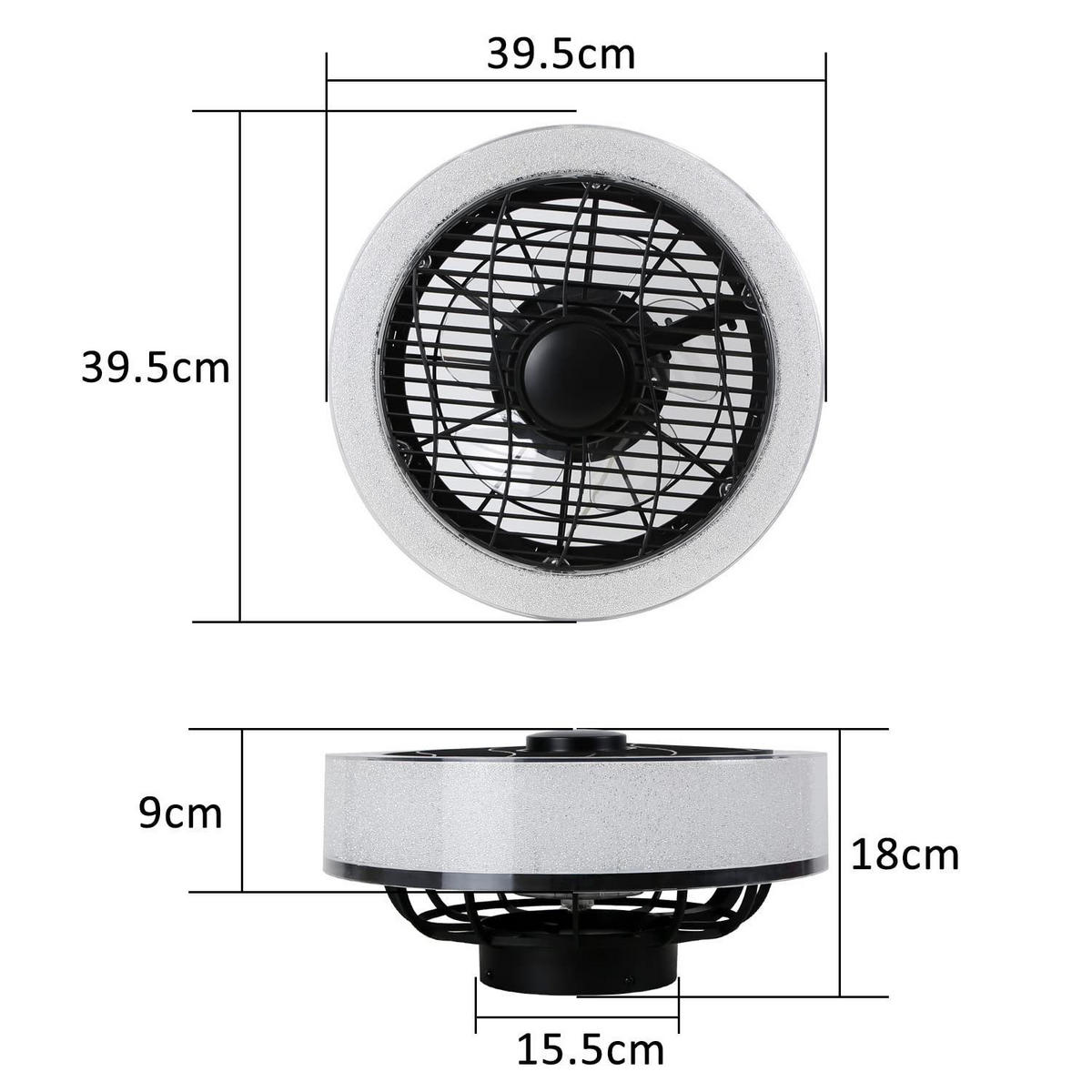 LED-DECKENLEUCHTE Hornhainbach 15.5/18/39.5 cm - Schwarz, Metall (39.5/15.5/18cm) - ZMH