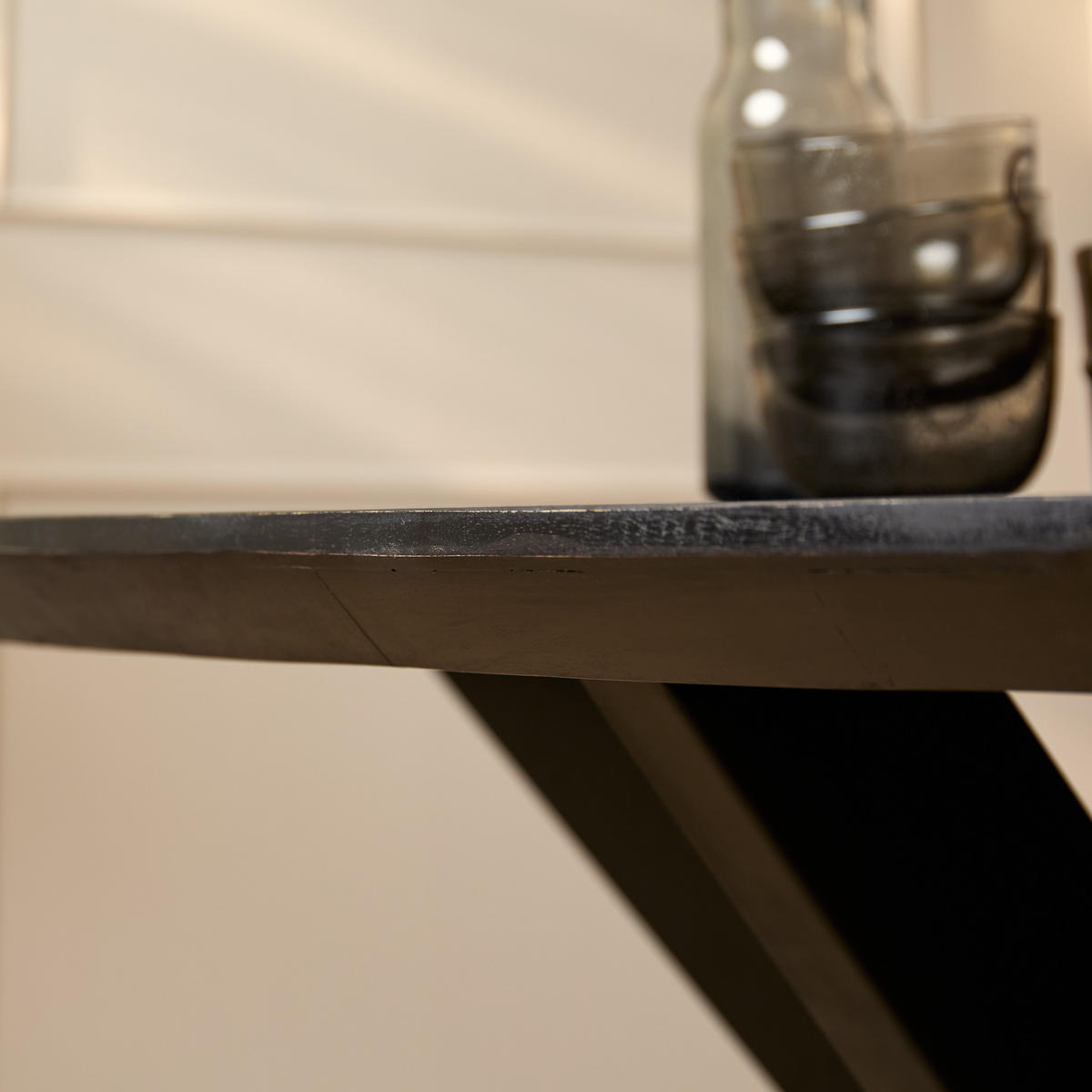 ESSTISCH Brandy Schwarz 90/160/76 cm - Schwarz, Holz (90/160/76cm) - Starfurn