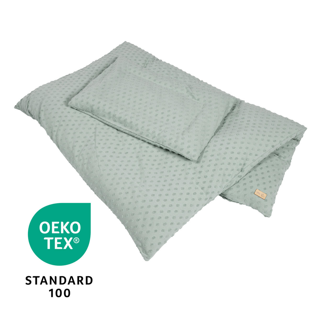 BABYBETTWÄSCHE Lil Planet 100x135 cm frosty green - Grün, Textil (100/135cm) - Roba