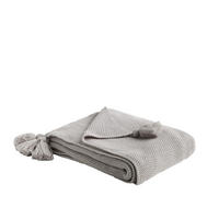 DECKE Zoltane - Hellgrau, Textil (130/170cm) - home&you