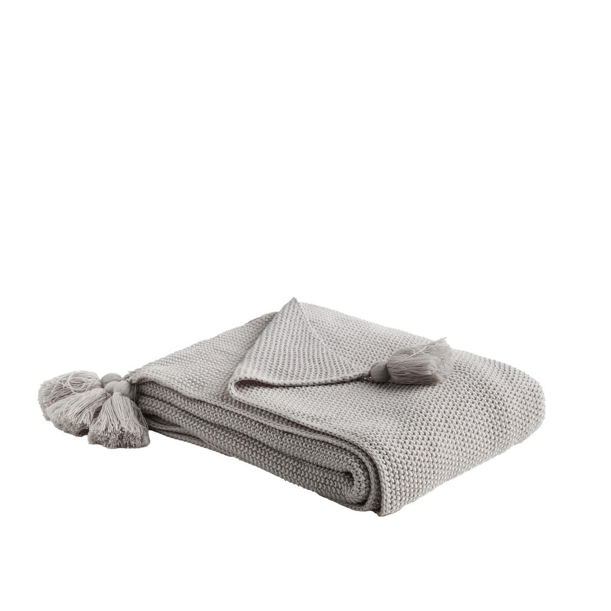 DECKE Zoltane - Hellgrau, Textil (130/170cm) - home&you