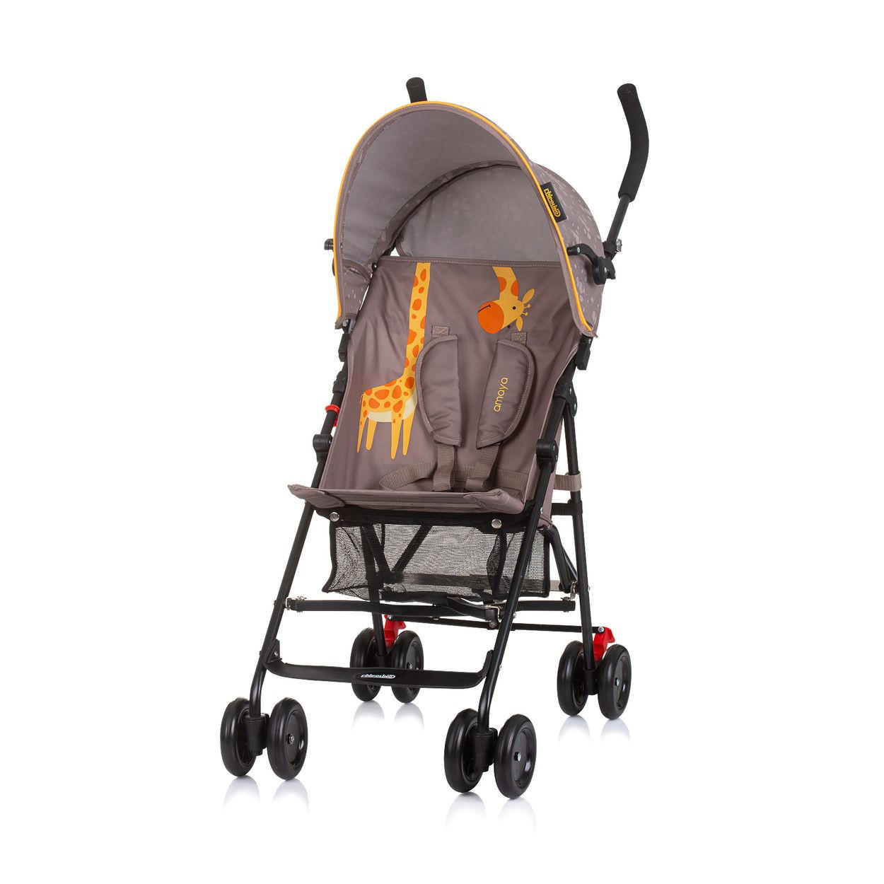 BUGGY Amaya braun Sonnendach verstellbar, faltbar, Korb - Braun, Metall (80/43/98cm) - Chipolino