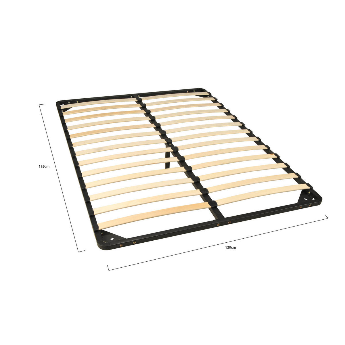 LATTENROST Metall RENO/ 140x190 - Schwarz - Schwarz, Metall (140/190cm) - Weber Industries