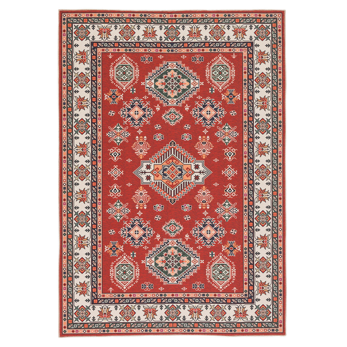 LUXUS ORIENT TEPPICH PRIMUS BORDÜRE - Rot, Textil (160/230cm) - Pergamon