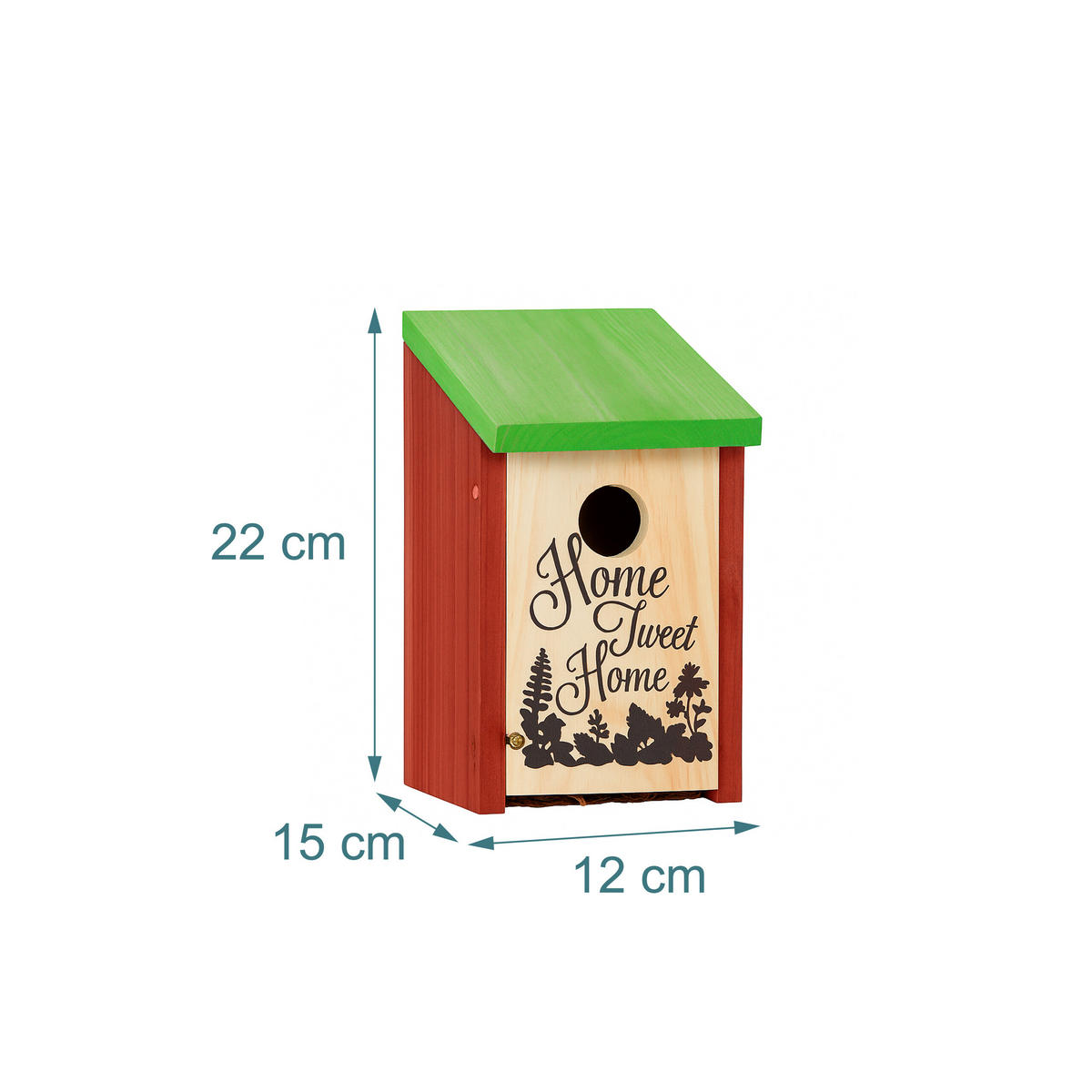 NISTKASTEN - Multicolor, Holz/Metall (12/22/15cm) - Relaxdays