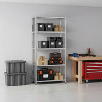 SCHRAUBREGAL PANDA TALL | HxBxT 200x110x40cm | 5 Fachböden | Fachlast 90kg | Grau - Grau, Metall (110/200/40cm) - PROREGAL