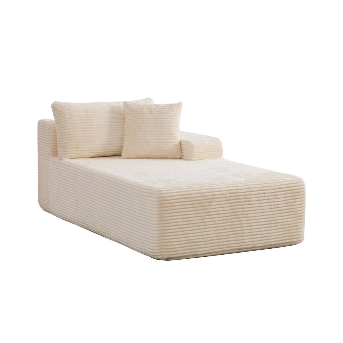 SOFAELEMENT 174/100/74.5 cm Elfenbein mit rutschfestem Boden - Ecru, Textil (100/74.5/174cm) - Oxeza