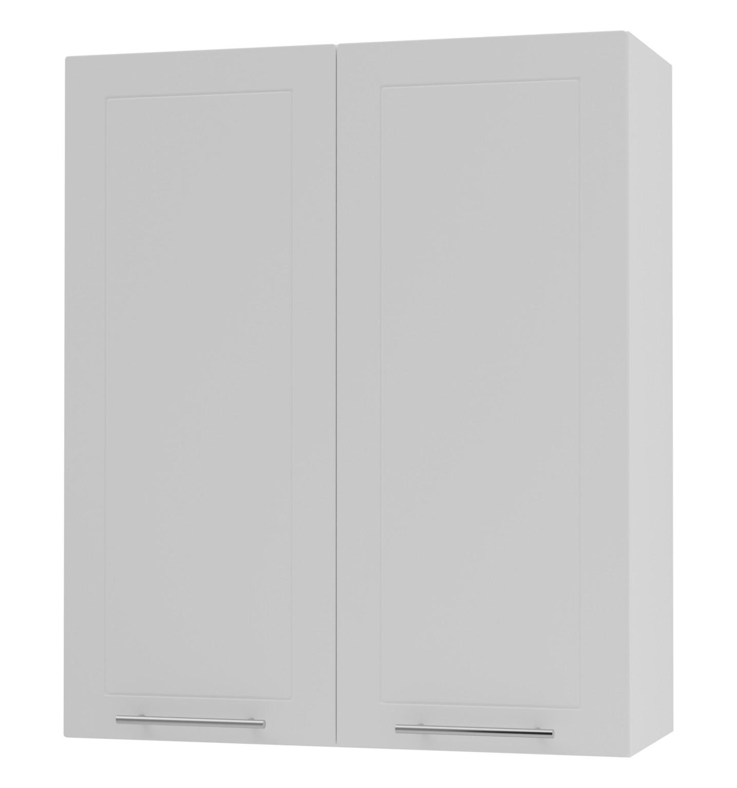 Feldmann-Wohnen Küchenhängeschrank Weiß, Weiß 80x96x32.5 cm