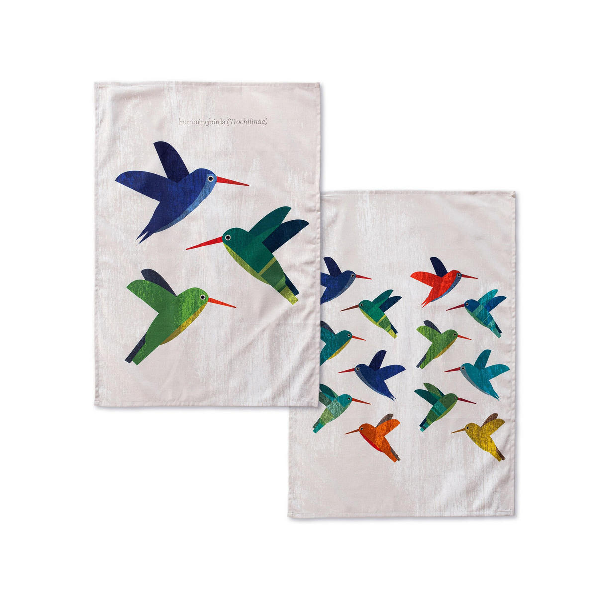 GESCHIRRTUCH (2 tlg) colibri 70x50 cm mehrfarbig - Multicolor, Textil (70/50cm) - Happy Friday