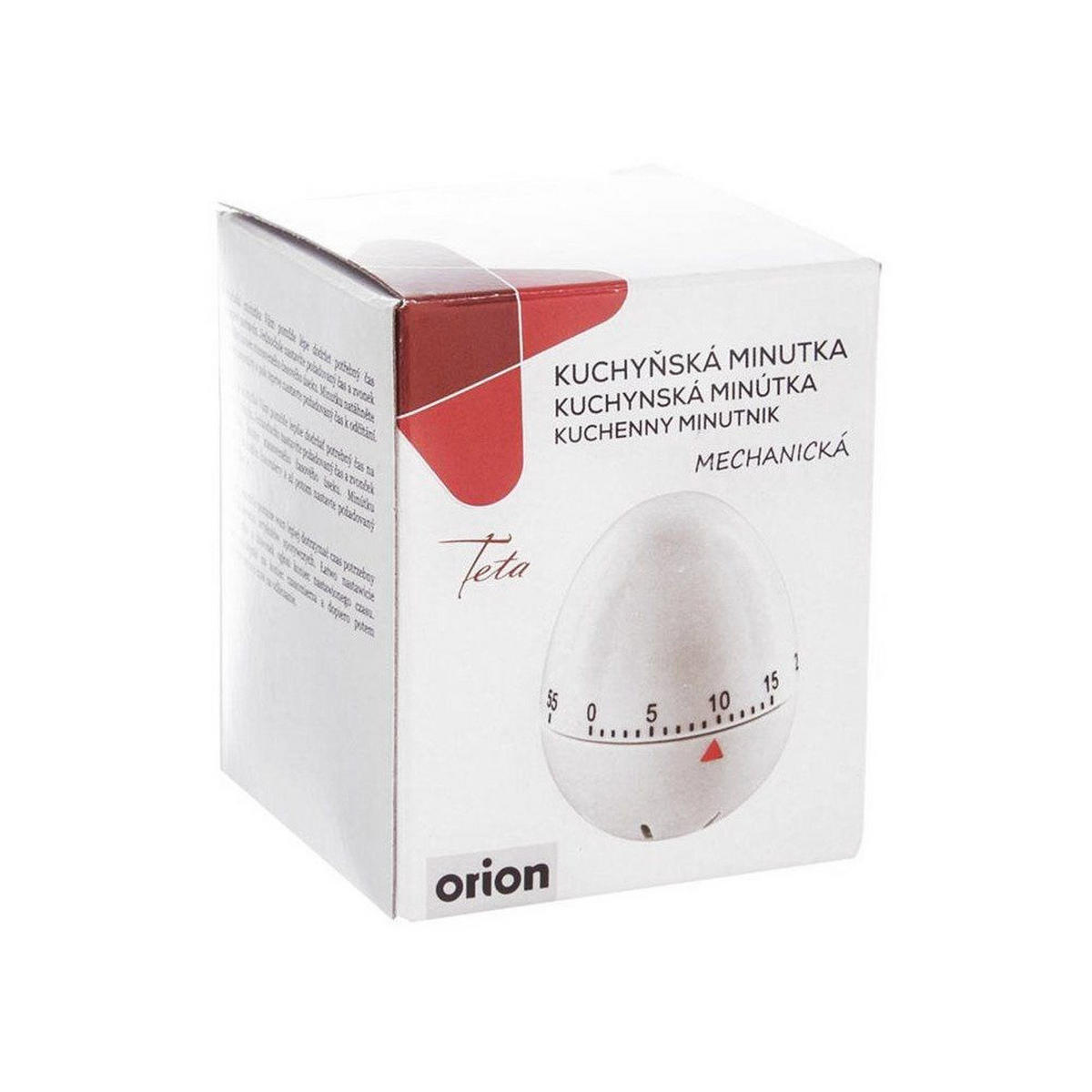 KÜCHENTIMER Weiß - Weiß, Kunststoff (6/7.5/6cm) - Orion 