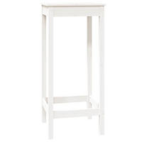 BARTISCH Weiß 50x50x110 cm Massivholz Kiefer - Weiß, Holz (50/50/110cm) - furnicato