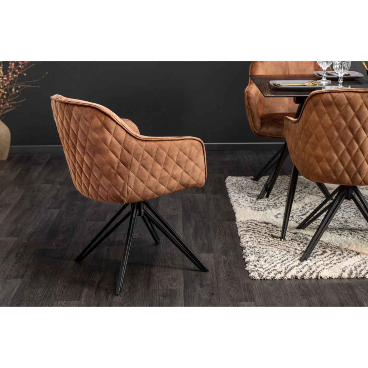 Thumbnail - riess-ambiente Stuhl, Braun, Textil, 58x82x60 cm, Esszimmer, Stühle, Esszimmerstühle, Armlehnenstühle