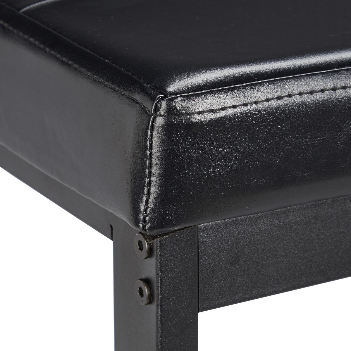 SCHUHBANK - Schwarz, Holzwerkstoff/Textil (115/49/40cm) - Relaxdays