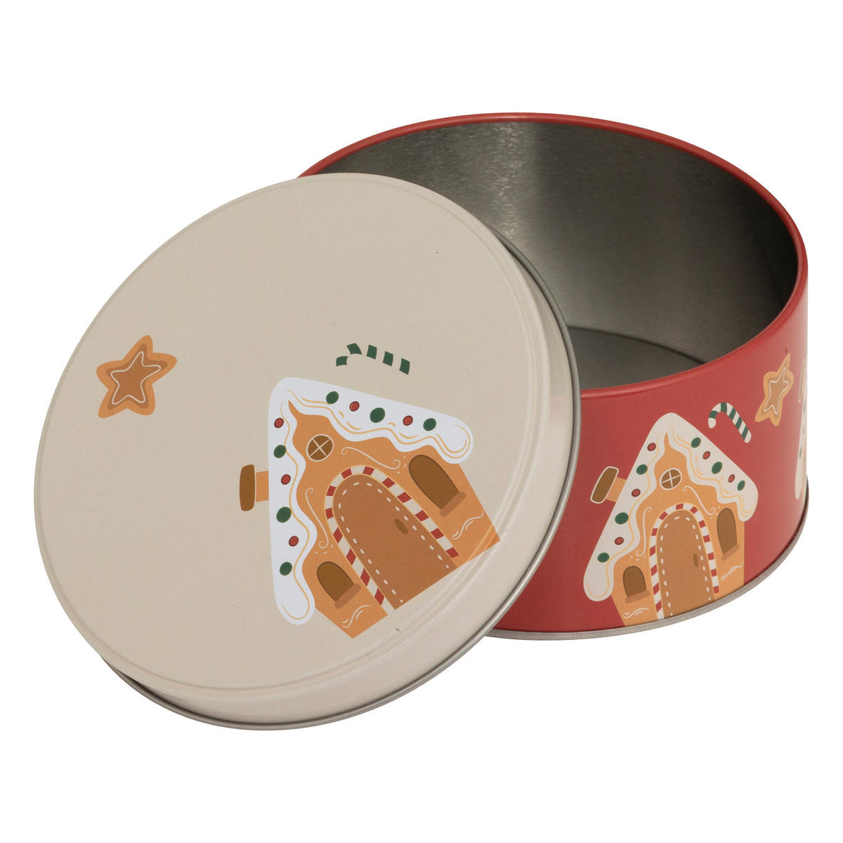 KEKSDOSE Metall rund 3er-Set - Rot, Kunststoff (19.5/8.6/19.5cm) - 5five Simply Smart