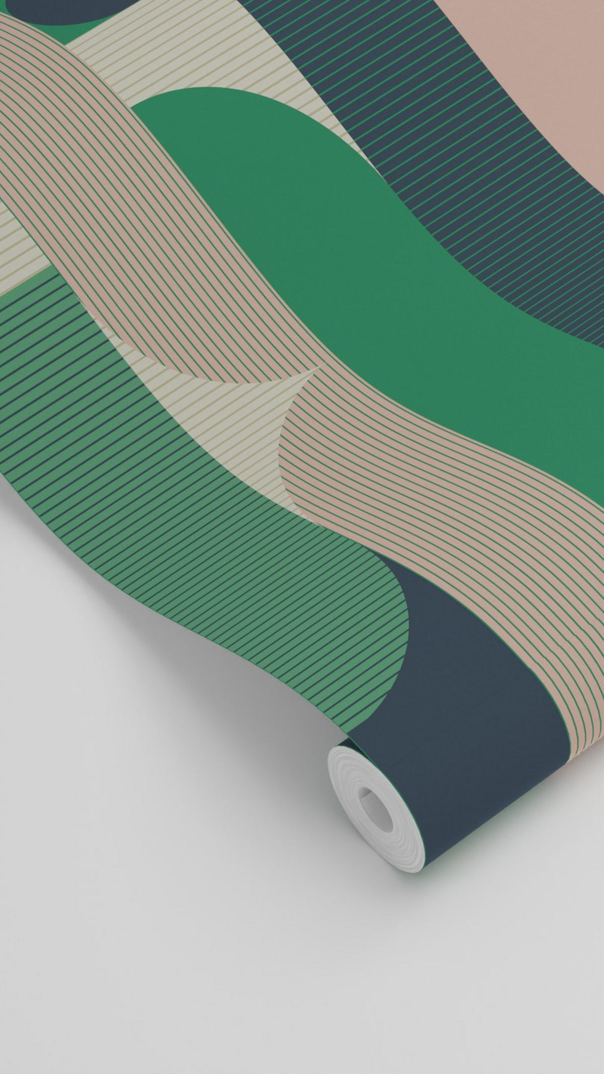 TAPETE geometrische Formen 50 x 900 cm - Braun, Papier (50/900cm) - ESTAhome