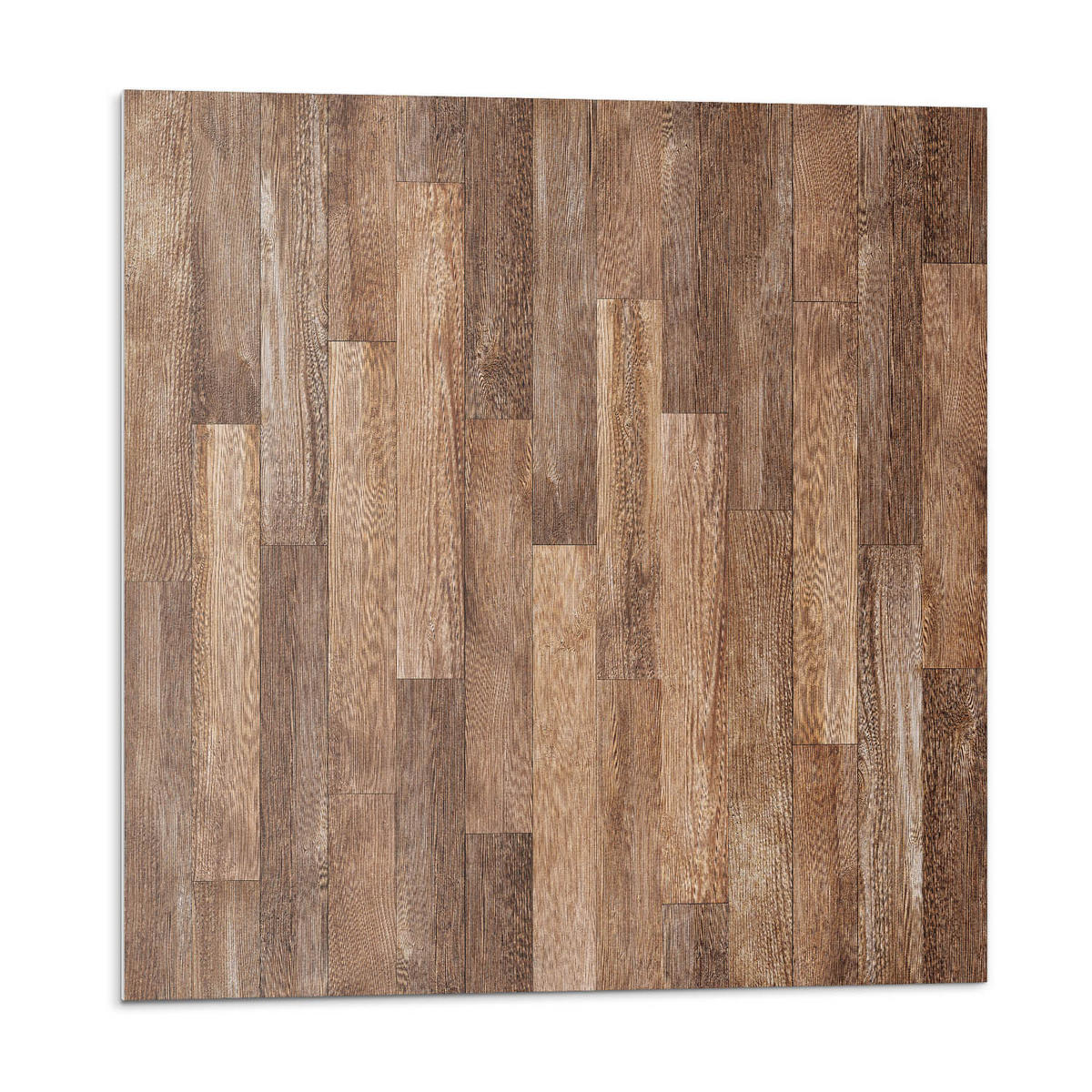 WANDPANEEL 20 Stück 20x20 cm selbstklebend Terano - Nussbaumfarben, Kunststoff (20/1.6/20cm) - Wallfluent