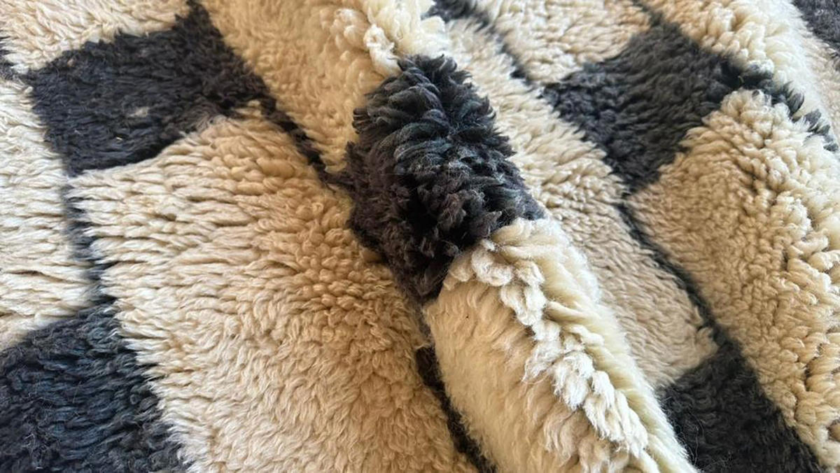 BERBERTEPPICH aus Marokko modern schwarz - Schwarz, Naturmaterialien (331/407cm) - AFK Living