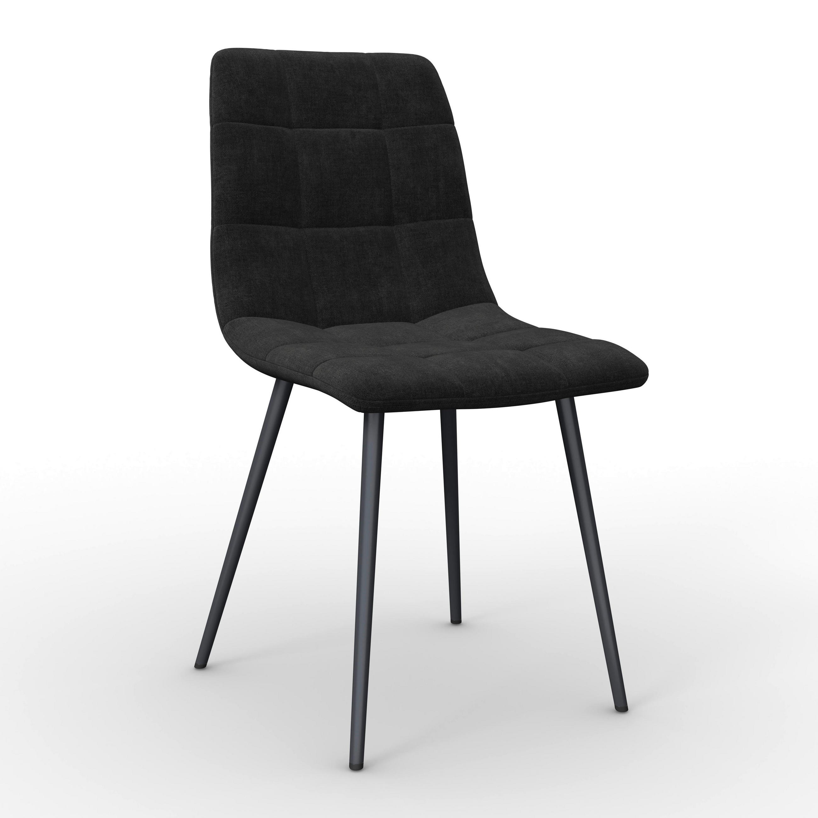Bessagi Home Stuhl Schwarz 44x87x54 cm