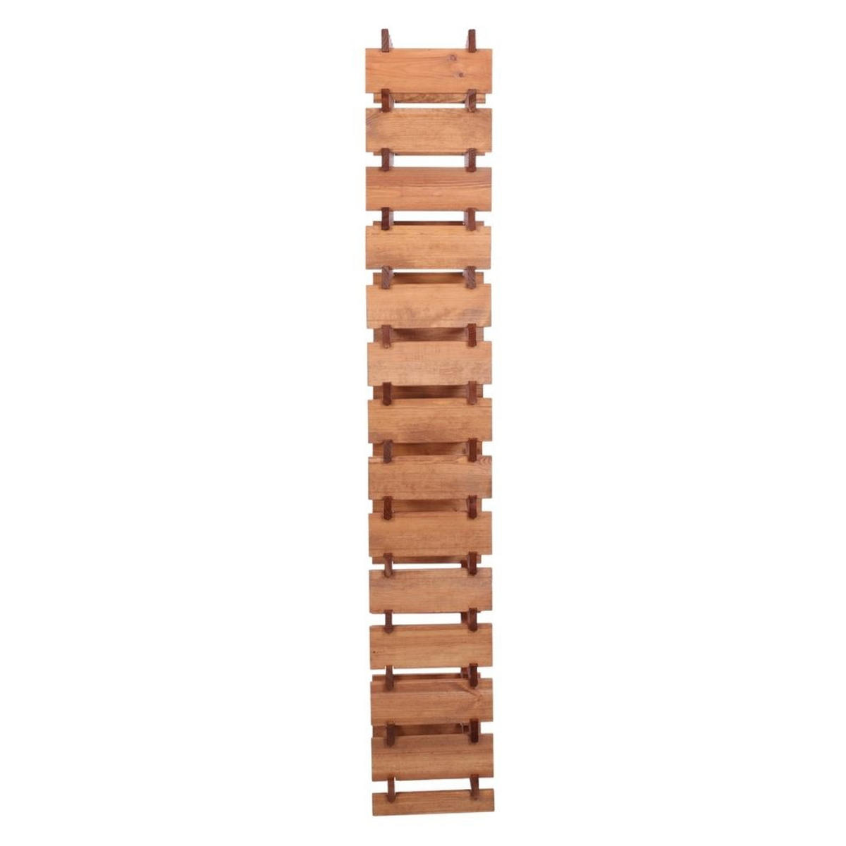 WEINREGAL VINOTECA FLEX PRO HxBxT 191x46x28cm 56 Flaschen auf 14 Ebenen Braun geölt - Braun, Holz (46/191/28cm) - PROREGAL