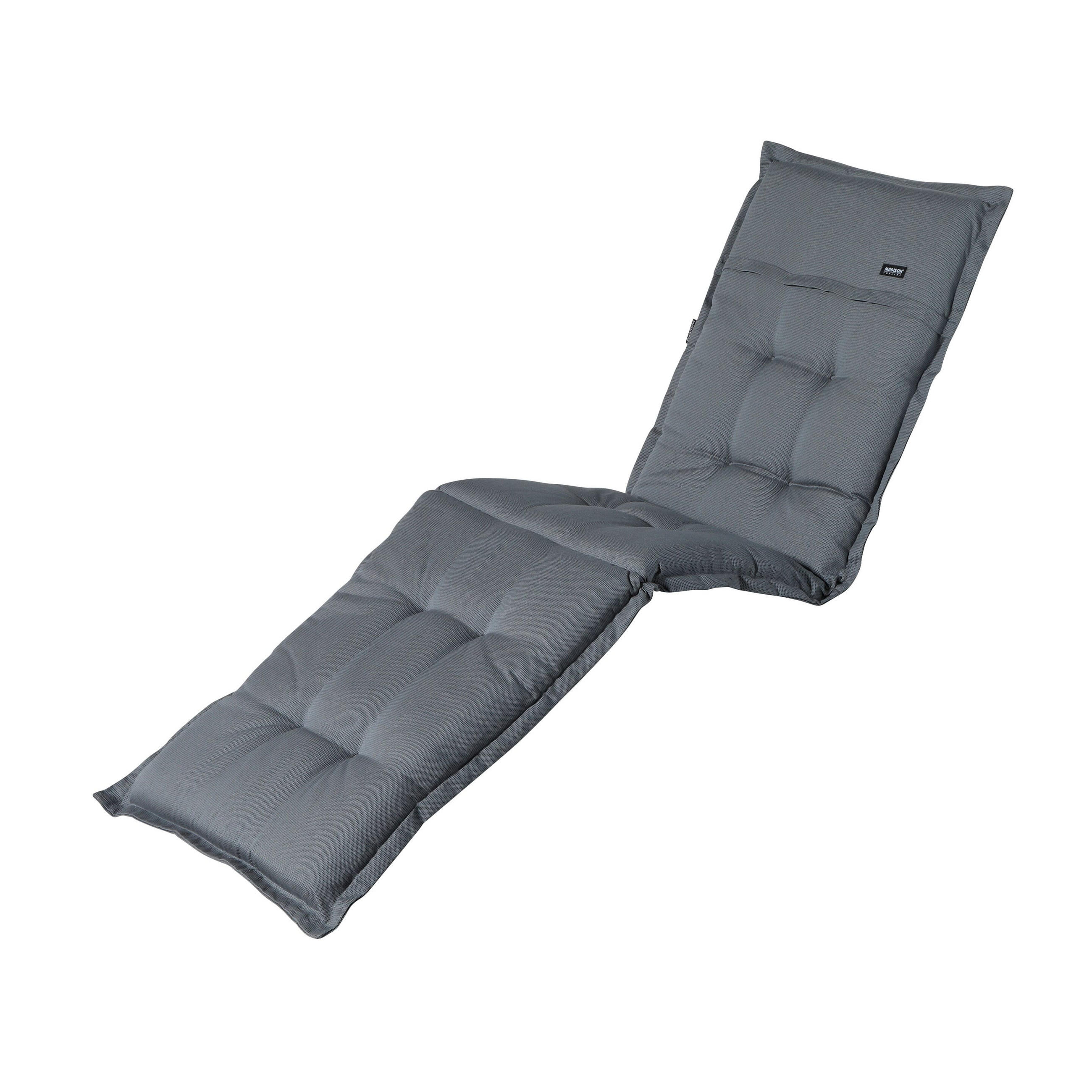 LIEGENAUFLAGE Rippe 200/65 cm - Grau, Textil (60/7/200cm) - Madison