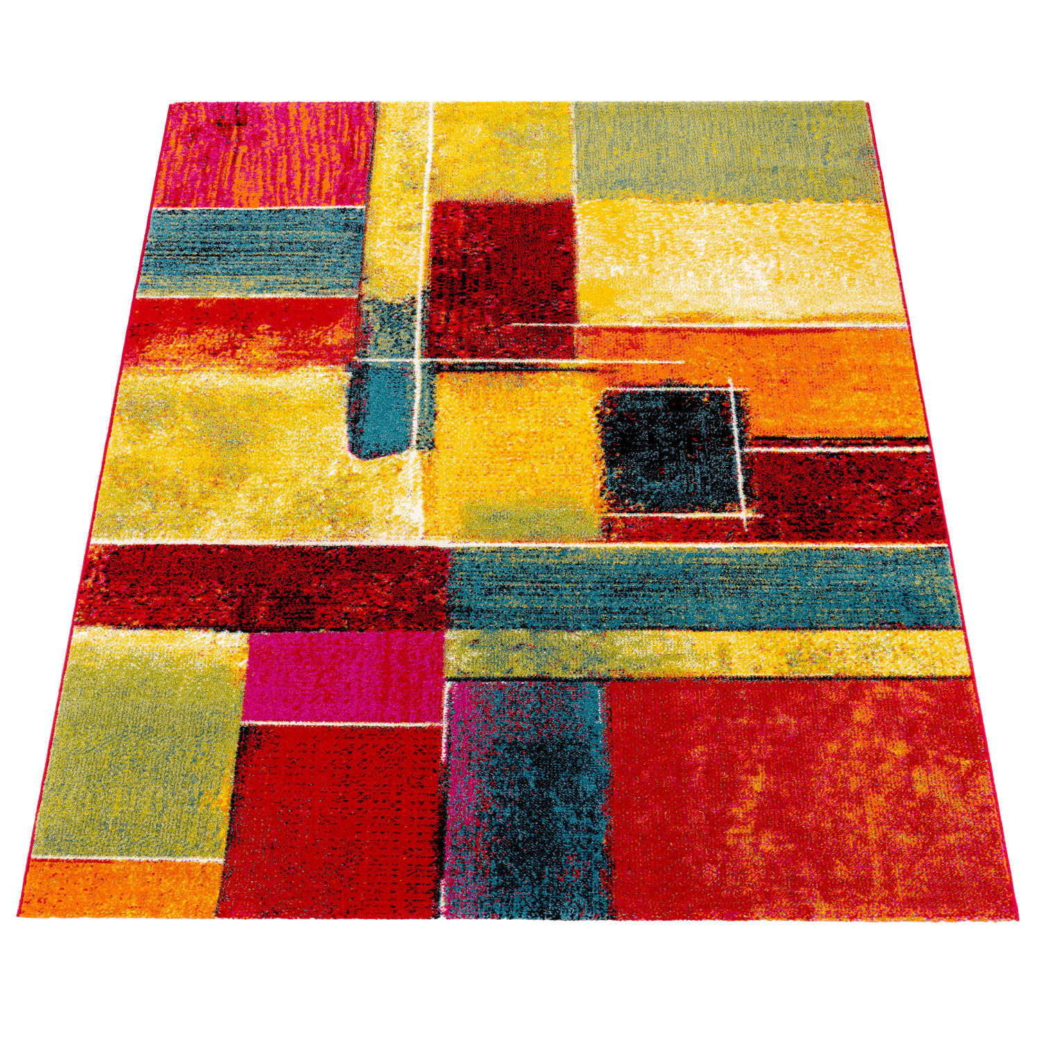 KURZFLOR-TEPPICH CANVAS 783 MEHRFARBIG 200X290 - Multicolor, Textil (200/290cm) - Paco Home