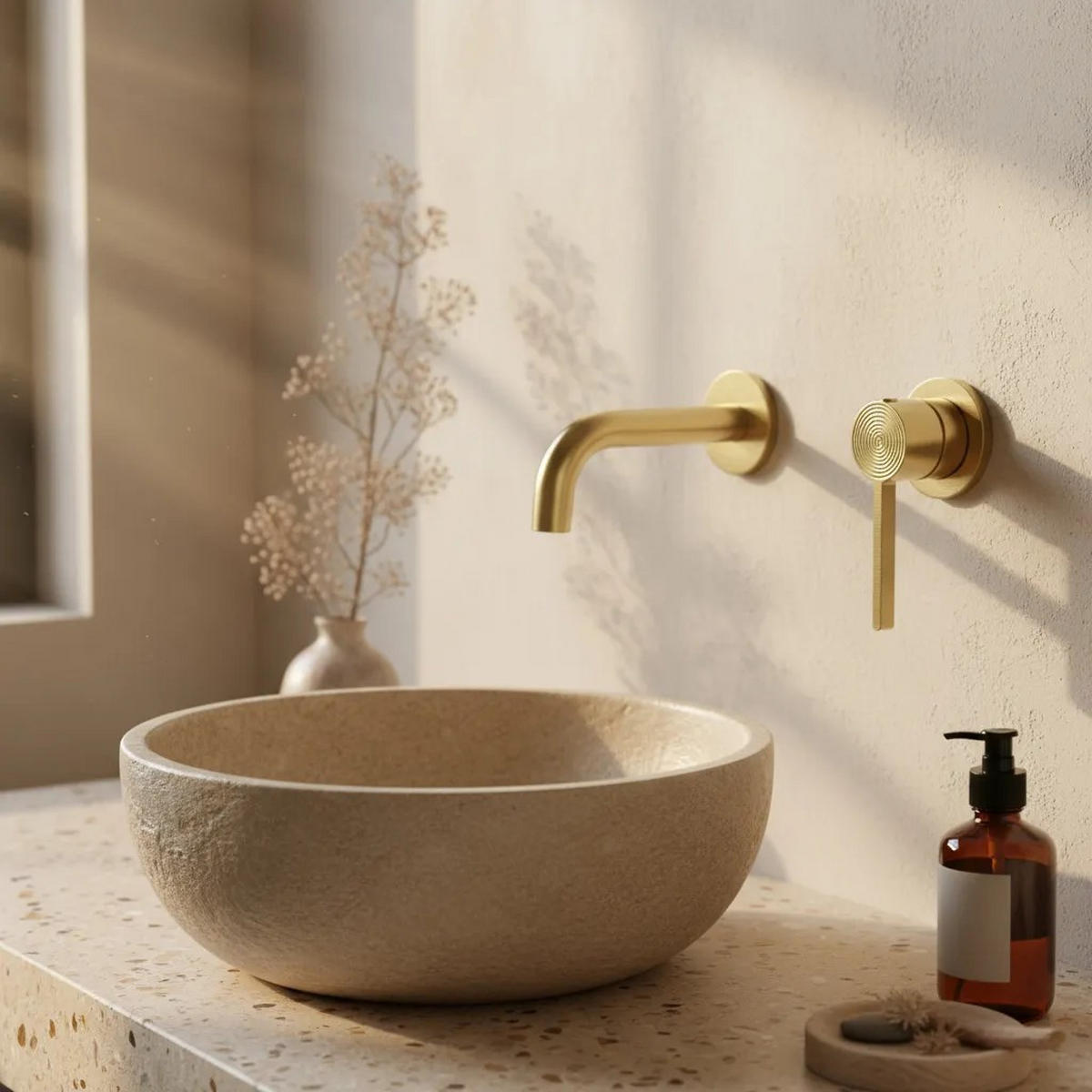 UNTERPUTZ Armatur Rea Foster Brush Gold - Goldfarben, Metall (22.5/11.5/17cm) - REA