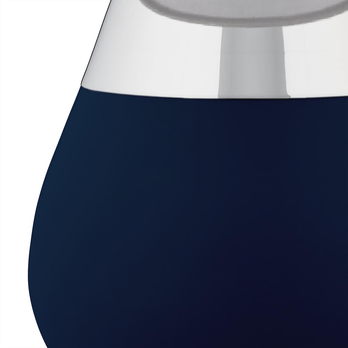 2XTISCHLAMPE - Dunkelblau, Kunststoff/Textil (18/18/32cm) - Relaxdays