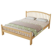 BETT 140/200 cm in Beige & Natur Massivholz mit Lattenrost Gitter-design - Naturfarben, Holzwerkstoff (140/200cm) - STILVORA