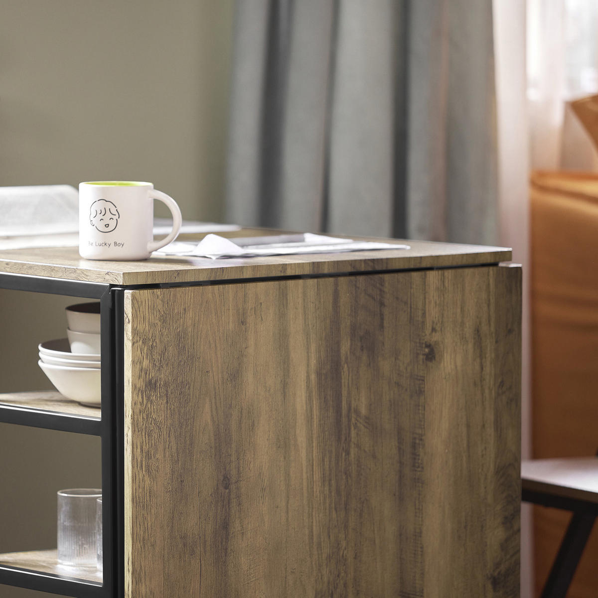 ESSTISCH Vintage - Braun, Holzwerkstoff (180/77/60cm) - SoBuy