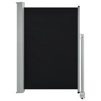 AUSZIEHBARE Seitenmarkise 120x300 cm Schwarz - Schwarz, Textil (300/120/300cm) - furnicato