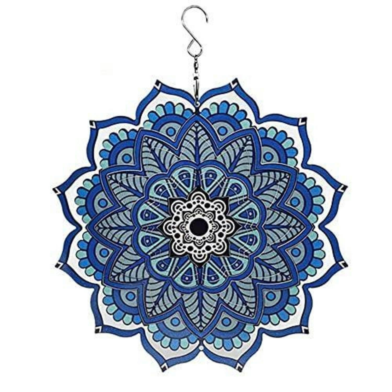 WINDSPIEL Metall Mandala 360 Grad für Innen- und Außenbereich - Multicolor, Metall (30.5/30.5/30.5cm)