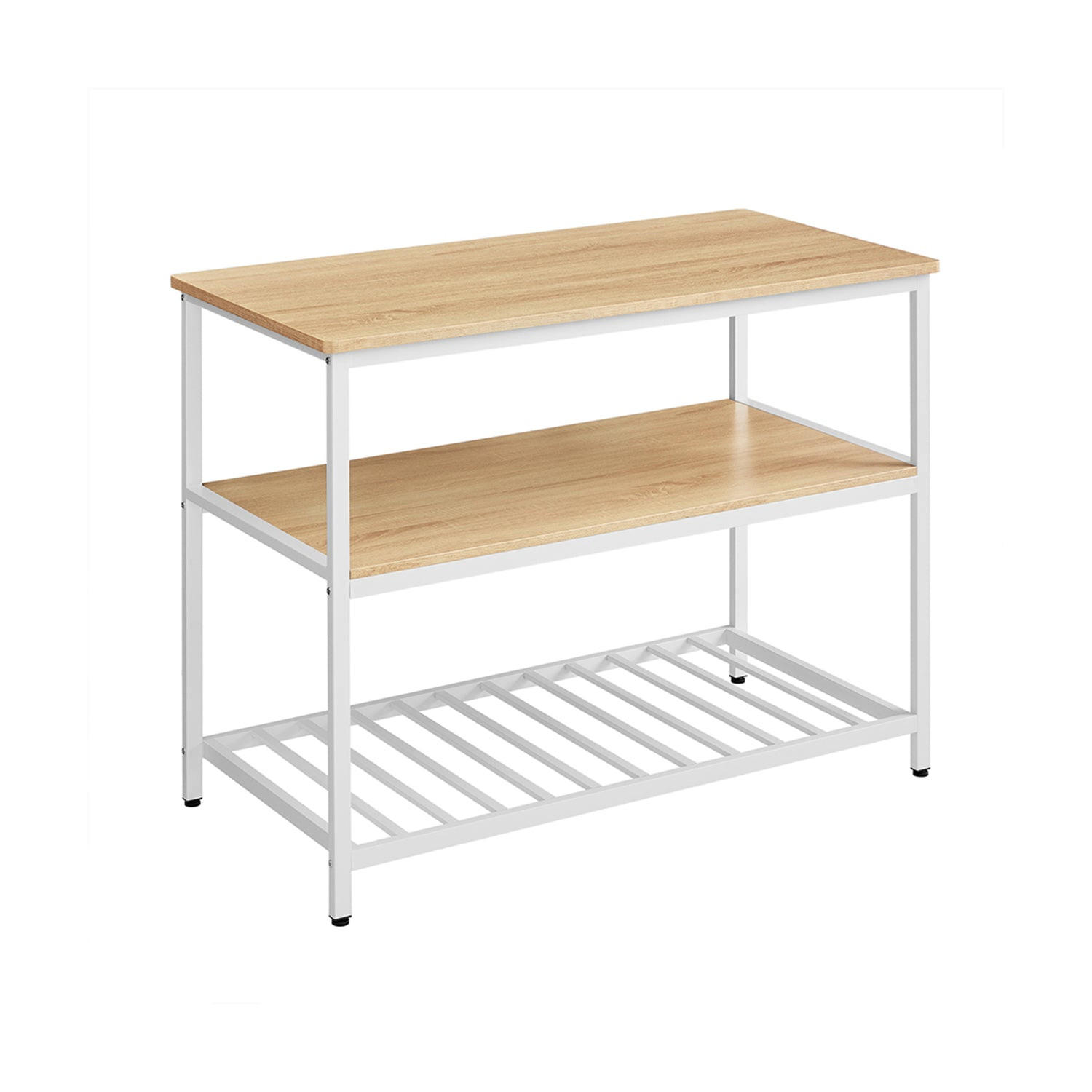 KÜCHENREGAL VALLETTA - Weiß, Holzwerkstoff (120/90/60cm) - Hansiro