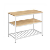 KÜCHENREGAL VALLETTA - Weiß, Holzwerkstoff (120/90/60cm) - Hansiro