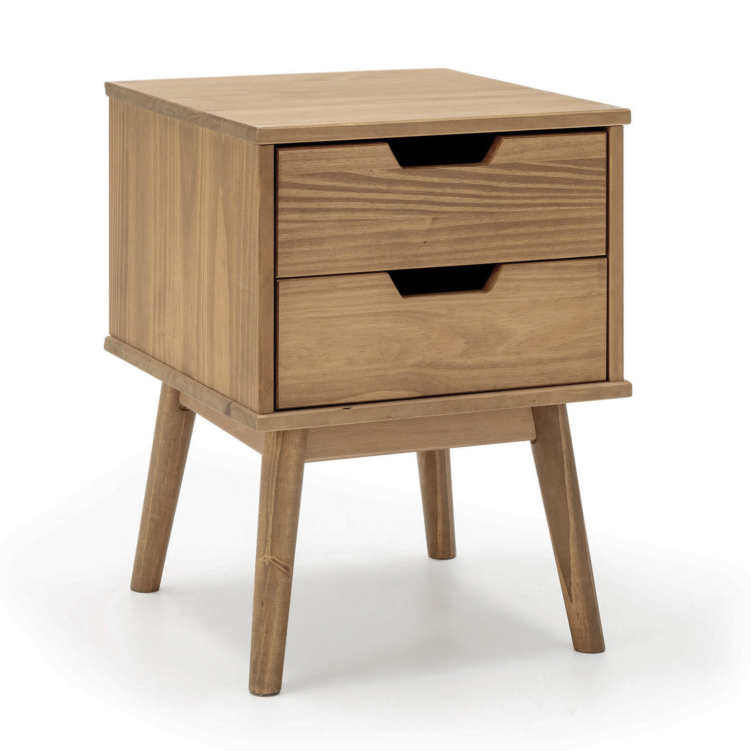 NACHTTISCH Bali 2 Schublade Farbe Wachs - Eichefarben, Holz (40/52/40cm) - VS Venta-stock