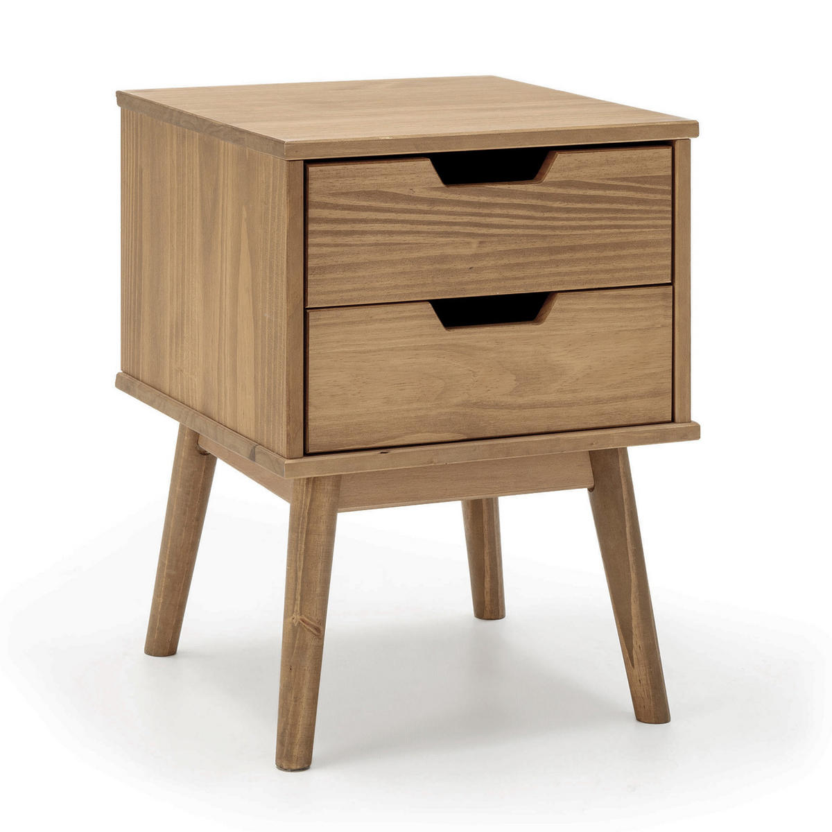 NACHTTISCH Bali 2 Schublade Farbe Wachs - Eichefarben, Holz (40/52/40cm) - VS Venta-stock